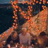 NC 1.5 M/3 M/6 M LED Decorations Maple Leaf Garland String Lights for Indoor Outdoor Garden Home Party Halloween Fireplace Harvest view 4