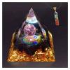 TYZK Meditation Orgone Pyramid Crystals Tree of Life Orgone Pyramid,Natural Crystal Energy Tower Home Decor view 1