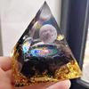 TYZK Meditation Orgone Pyramid Crystals Tree of Life Orgone Pyramid,Natural Crystal Energy Tower Home Decor view 2