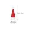 TOYANDONA 50Pcs Christmas Mini Lollipop Hat Bottles Cover Lollipop Candy Hat Mini Santa Claus for Home Christmas Decoration DIY Doll Crafts view 2