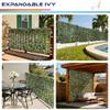 Windscreen4less Artificial Expandable Laurel Leaf Faux Leaves Privacy Fence Screen for Outdoor Indoor Backyard Patio Balcony (Single Sided Leaves, 1 Pack) view 2
