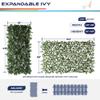 Windscreen4less Artificial Expandable Laurel Leaf Faux Leaves Privacy Fence Screen for Outdoor Indoor Backyard Patio Balcony (Single Sided Leaves, 1 Pack) view 4
