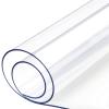 2mm Clear Desk Cover Protector,Transparent Table Cloth,Clear Desk Mat,Table Covers Tablecloth Protector Rectangle,Table Protector for Dining Room Table -Patio Table Covers Waterproof view 1