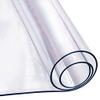 Odorless 2mm Thick Clear Table Protector for Dining Room Table,Clear Plastic Table Cover Roll,Clear Tablecloth Cover Protector,Clear Table Pad Thick Plastic Table Mat Sheet -Customizable view 1