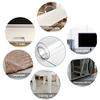 Odorless 2mm Thick Clear Table Protector for Dining Room Table,Clear Plastic Table Cover Roll,Clear Tablecloth Cover Protector,Clear Table Pad Thick Plastic Table Mat Sheet -Customizable view 4