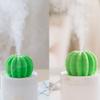 Mini humidifier,280ml USB Cold Fog Portable Cactus air humidifier with Night Light,Ultra-Quiet Bedroom Home Office Yoga car Travel,White.Automatic Shutdown (Color : White, Size : 1388cm/533in) view 4