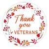 ArogGeld 100 Pcs Thankful Stickers Thank You Veterans Stickers Thanksgiving Day decorations Stickers for Envelope Seals Candy Party Decorations,1.5in view 1