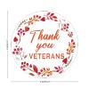 ArogGeld 100 Pcs Thankful Stickers Thank You Veterans Stickers Thanksgiving Day decorations Stickers for Envelope Seals Candy Party Decorations,1.5in view 2
