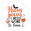 100 Pcs Halloween Stickers for Hocus Pocus I Need Wine to Focus Stickers Halloween decorations Stickers for Envelope Seals Candy Halloween Party Decorations view 1