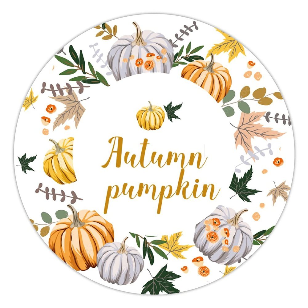 100 Pcs Thankful Stickers Thanksgiving Pumpkin Stickers Thanksgiving Day decorations Stickers for Envelope Seals Candy Party Decorations