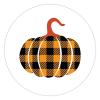 100 Pcs Halloween Stickers for Farmhouse Buffalo Check Pumpkin Stickers Halloween decorations Stickers for Envelope Seals Candy Halloween Party Decorations view 1