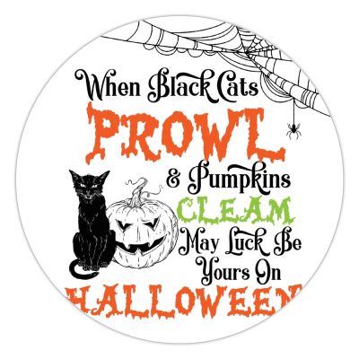 100 Pcs Halloween Stickers for Vintage Retro Luck Halloween Quote And Poem Stickers Halloween decorations Stickers for Envelope Seals Candy Halloween Party Decorations