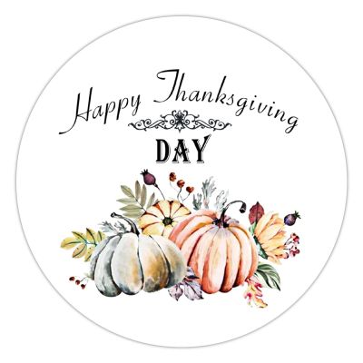 100 Pcs Thankful Stickers Pumpkin Truck Thanksgiving Blessings Farmhouse Stickers Thanksgiving Day decorations Stickers for Envelope Seals Candy Party Decorations