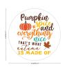 100 Pcs Halloween Stickers for Pumpkin Spice Typographic Autumn Stickers Halloween decorations Stickers for Envelope Seals Candy Halloween Party Decorations view 2