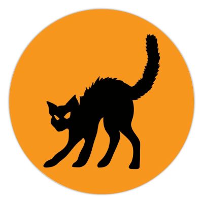 100 Pcs Halloween Stickers for Black Cat Stickers Halloween decorations Stickers for Envelope Seals Candy Halloween Party Decorations
