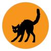 100 Pcs Halloween Stickers for Black Cat Stickers Halloween decorations Stickers for Envelope Seals Candy Halloween Party Decorations view 1