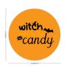 100 Pcs Halloween Stickers for Witch Way To The Candy Funny Halloween Quote Stickers Halloween decorations Stickers for Envelope Seals Candy Halloween Party Decorations view 2