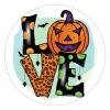100 Pcs Halloween Stickers for Halloween LOVE Leopard Pumpkin Stickers Halloween decorations Stickers for Envelope Seals Candy Halloween Party Decorations view 1