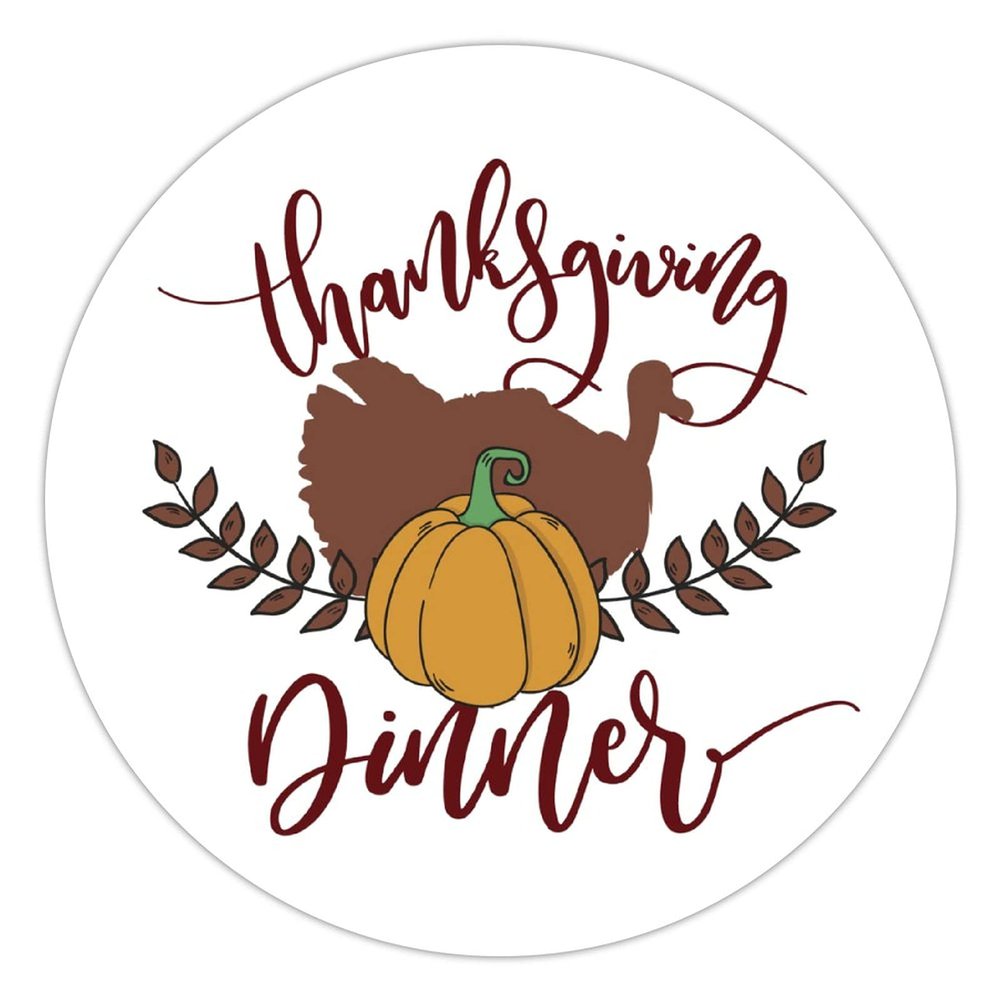 100 Pcs Thankful Stickers Thanks Giving Dinnei Stickers Thanksgiving Day decorations Stickers for Envelope Seals Candy Party Decorations