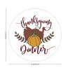 100 Pcs Thankful Stickers Thanks Giving Dinnei Stickers Thanksgiving Day decorations Stickers for Envelope Seals Candy Party Decorations view 2