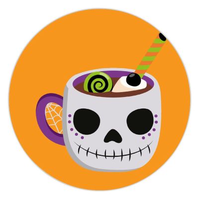 100 Pcs Halloween Stickers for Halloween Mugs Stickers Halloween decorations Stickers for Envelope Seals Candy Halloween Party Decorations
