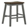 Furniture of America Silva Wood 5-Piece Counter Dining Set in Light Gray view 2