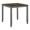 Furniture of America Silva Wood 5-Piece Counter Dining Set in Light Gray view 3