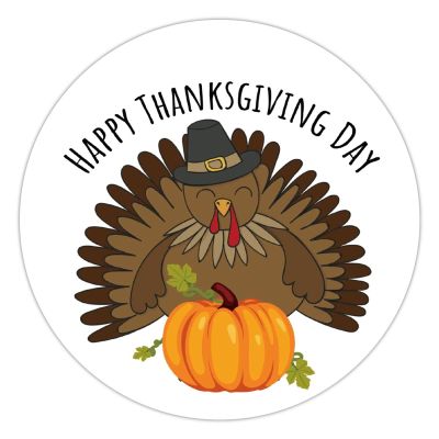100 Pcs Thankful Stickers Happy Thanksgiving Day Stickers Thanksgiving Day decorations Stickers for Envelope Seals Candy Party Decorations