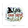 100 Pcs Halloween Stickers for Halloween Pillow Yes I Drive A Stick Stickers Halloween decorations Stickers for Envelope Seals Candy Halloween Party Decorations view 2