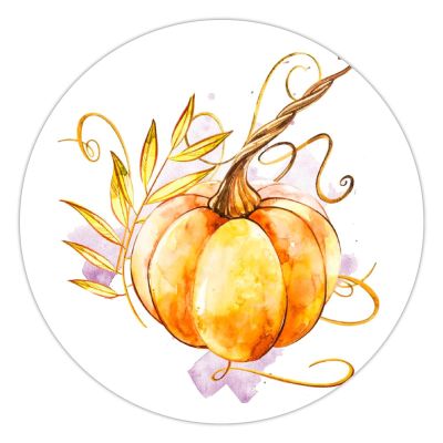 100 Pcs Halloween Stickers for Buffalo Plaids Farm Fresh Pumpkin Stickers Halloween decorations Stickers for Envelope Seals Candy Halloween Party Decorations