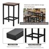 WZFANJIJ 5 Piece Dining Set,Dining Table with 4Stools,Home Kitchen Breakfast Table,Bar Table Set, Bar Table with 4 Bar Stools,Kitchen Counter with Bar Chairs view 4