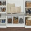 ClosetMaid 1631 Cubeicals 3-Cube Storage Bench, White with Gray Cushion view 2