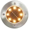 vidaXL Solar Ground Lights - Set of 8 LED Lights in RGB - Waterproof Exterior Lights for Gardens, Patios, Paths, and Balconies -Energy Efficient Solar Powered Outdoor Floor Lamps view 2