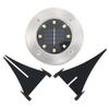 vidaXL Solar Ground Lights - Set of 8 LED Lights in RGB - Waterproof Exterior Lights for Gardens, Patios, Paths, and Balconies -Energy Efficient Solar Powered Outdoor Floor Lamps view 3
