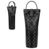 opux Wine Bag Single Bottle Carrier Tote, Insulated Travel Wine Cooler Bag for Picnic Beach Gift, Thermal Padded Portable One Bottle Holder Carrying Case for Women Men Wine Lovers, Black Square view 1