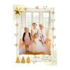 ajinvites Holiday Christmas Custom Photo Card Personalized Card Season Greetings Gold Trees Snowflakes Glitter view 1
