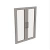 ClosetMaid Modular Storage Pair Set, 2 Glass Pane Doors, Wood Closet Organizer Shaker Style, Add On Accessory for Shelf Units, Taupe, Kit view 1