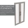 ClosetMaid Modular Storage Pair Set, 2 Glass Pane Doors, Wood Closet Organizer Shaker Style, Add On Accessory for Shelf Units, Taupe, Kit view 4