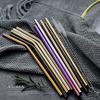 100Pcs Rainbow Reusable Stainless Steel Metal Straws for Bulk Order. NiceCaTeLe 8.5 Kids Toddler Baby Child Drinking Straws for 20oz Tumblers Yeti Dishwasher Safe(8.5" Long, Rainbow-100pcs Straight) view 4