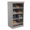 ClosetMaid Modular Storage Shelf Unit with Angled Shoe Shelves, Taupe view 1