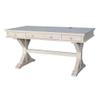 Pemberly Row Traditional Executive Desk with Canyon Base view 1