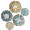 COYACOOL Hanging Woven Wall Basket Decor, Boho Wicker Wall Baskets Decor Flat set of 5, Boho Art Round Seagrass Decorations for Kitchen 7.8 to 13.4 view 1