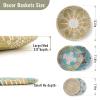 COYACOOL Hanging Woven Wall Basket Decor, Boho Wicker Wall Baskets Decor Flat set of 5, Boho Art Round Seagrass Decorations for Kitchen 7.8 to 13.4 view 2