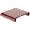 Plymor Red Scroll Wood Veneer Footed Display Base, 7" W x 5.5" D x 1.25" H (6" x 5.25" Display Area) view 1