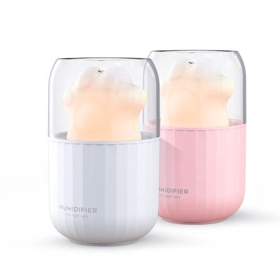 BcofoA Mini Cold Mist humidifier,Cute Cat's Claw humidifier Mini,Portable Mini USB Travel humidifier Office Bedroom car,Portable humidifier air humidifier 300ml.