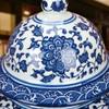JaidWefj Classic Blue and White Porcelain Vase,Ceramic Modern Vase for Flowers,Handmade Decorative Vase,China Ming Style,Height 38cm view 3
