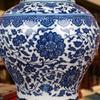 JaidWefj Classic Blue and White Porcelain Vase,Ceramic Modern Vase for Flowers,Handmade Decorative Vase,China Ming Style,Height 38cm view 4