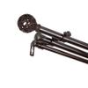 A&F Rod Decor - Legend 13/16" Triple Curtain Rod 48-84 inch - Cocoa view 1