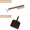 Harper Live.Love.Clean. Snap-Together Bamboo Counter Brush & Resin Dust Pan Set for Cleaning Dust, Pet Hair & Fine Dry Dirt view 2
