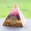 TYQXSH Energy Generator Orgonite Energy Rune Amethyst Pyramid Chakra Reiki Meditation (Size : 5CM) view 3